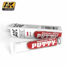 AKI-103 AK Interactive White Acrylic Modeling Hard Putty 20ml Tube