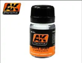 AKI-11 AK Interactive White Spirit Enamel Thinner 35ml Bottle