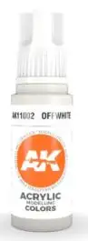 AKI-11002 AK Interactive Off White Acrylic 3G Paint 17ml Bottle