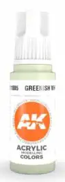 AKI-11005 AK Interactive Greenish White 3G Acrylic Paint 17ml Bottle