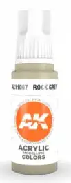 AKI-11007 AK Interactive Silver Grey 3G Acrylic Paint 17ml Bottle