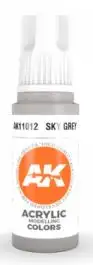 AKI-11012 AK Interactive Sky Grey 3G Acrylic Paint 17ml Bottle