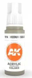 AKI-11014 AK Interactive Medium Sea Grey 3G Acrylic Paint 17ml Bottle