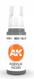 AKI-11018 AK Interactive Neutral Grey 3G Acrylic Paint 17ml Bottle