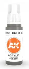 AKI-11020 AK Interactive English Grey 3G Acrylic Paint 17ml Bottle