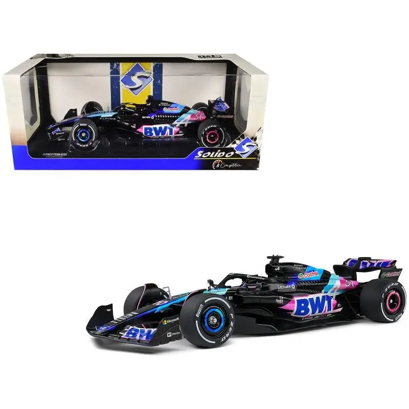 Alpine A524 Presentation Edition "BWT" "Formula One F1 World Championship" (2024) "Competition" Series 1/18 Diecast Model Car by Solido