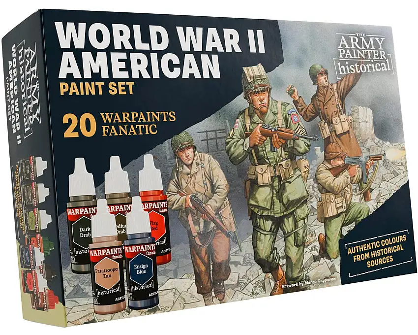 Army Painter Historical WWII American Paint Set (20) (18ml)