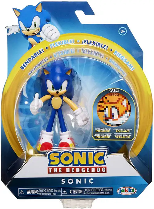 Sonic The Hedgehog 2020 Series 2 Sonic Action Figure [Tails Spinnable Disk]