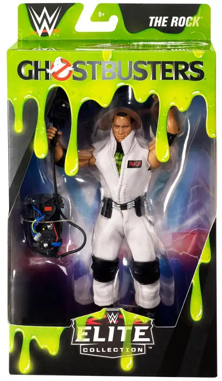 WWE Wrestling Elite Collection Ghostbusters The Rock Exclusive Action Figure