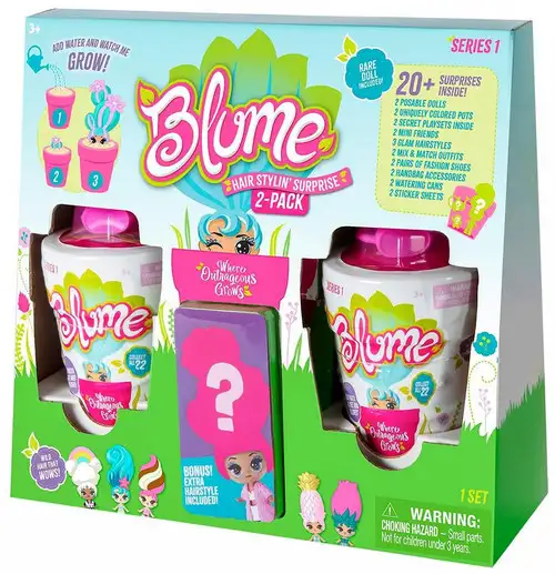 Blume Hair Stylin' Surprise Exclusive Mystery 2-Pack [BONUS Extra Hairstyle!]