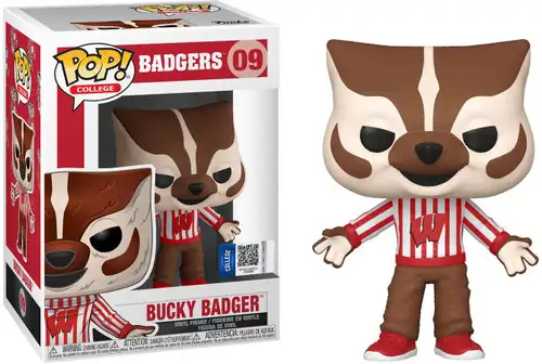 Funko University Of Wisconsin POP! College Bucky Badger Vinyl Figure #09