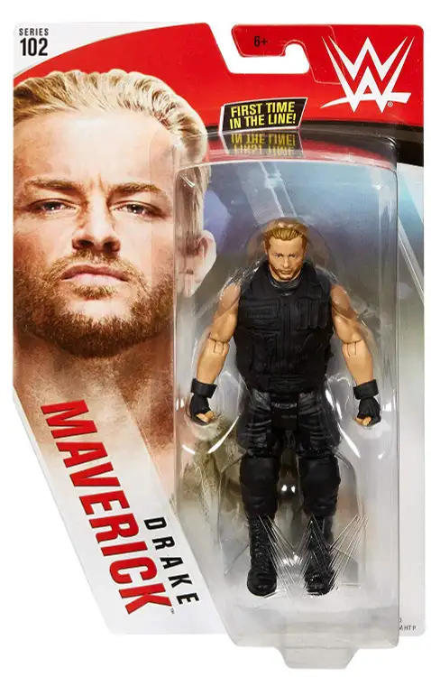 WWE Wrestling Series 102 Drake Maverick Action Figure [Black Attire Variant]