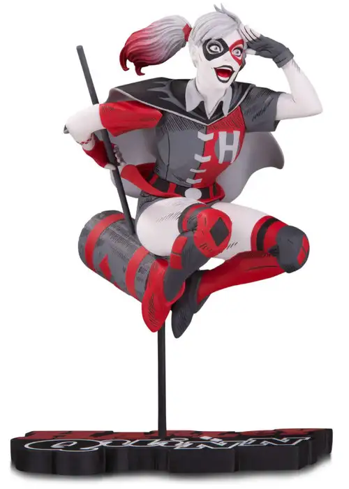 Batman Harley Quinn Red, White & Black Harley Quinn (Version 2) 7-Inch Statue [Guillem March]