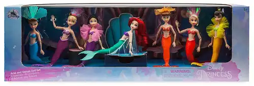 Disney Princess The Little Mermaid 30th Anniversary Ariel & Sisters Exclusive 7-Pack Doll Set