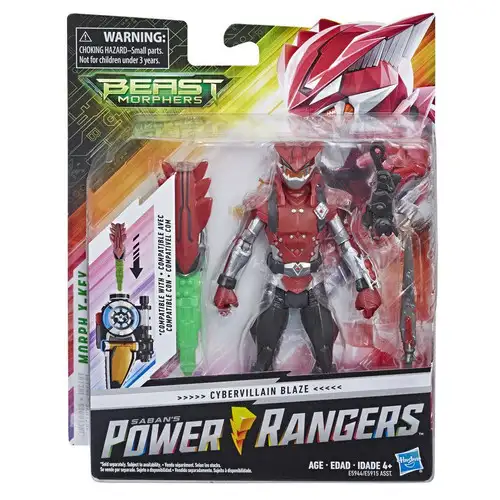 Power Rangers Beast Morphers Cybervillain Blaze Action Figure [2019]