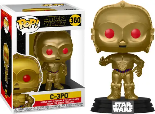 Funko The Rise of Skywalker POP! Star Wars C-3PO Vinyl Figure #360 [Metallic, Red Eyes]