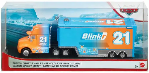 Disney / Pixar Cars Cars 3 Speedy Comet's Hauler Diecast Car [Version 2]