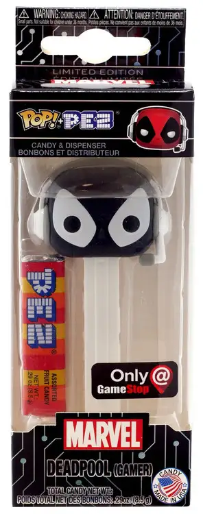 Funko Marvel POP! PEZ Deadpool Exclusive Candy Dispenser [Gamer, Black & White]