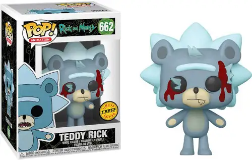 Funko Rick & Morty Pop! Animation Teddy Rick Vinyl Figure #662 [Bloodied, Chase Version]