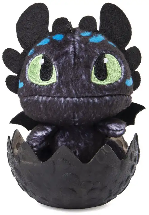 How to Train Your Dragon The Hidden World Baby Toothless 3-Inch Egg Plush [Blue Spots]
