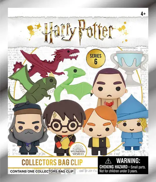 3D Figural Foam Bag Clip Harry Potter Series 6 Mystery Pack [1 RANDOM Figure]