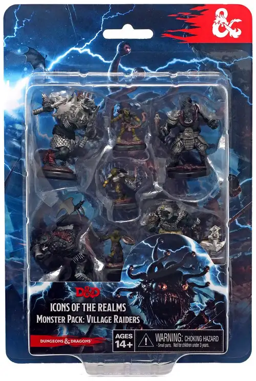 Dungeons & Dragons Icons of the Realms Monster Pack Village Raiders Figure 7-Pack