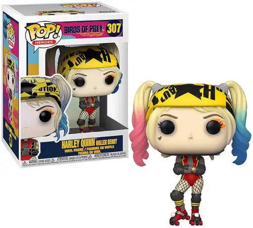 Funko DC Birds of Prey POP! Heroes Harley Quinn Roller Derby Vinyl Figure #307