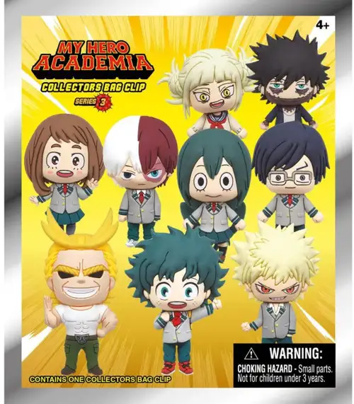 3D Figural Keyring My Hero Academia Series 3 Mystery Pack [1 RANDOM Figure]