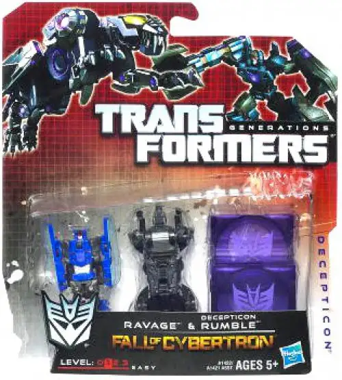 Transformers Generations Fall of Cybertron Ravage & Decepticon Rumble Legend Legend Mini Figure 2-Pack