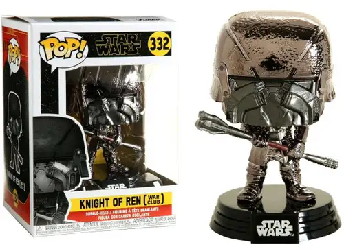 Funko The Rise of Skywalker POP! Star Wars Knight of Ren Vinyl Figure #332 [War Club, Hematite Chrome]