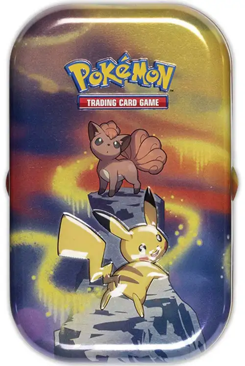 Pokemon Kanto Power Pikachu & Vulpix Mini Tin Set [2 Booster Packs & Coin]