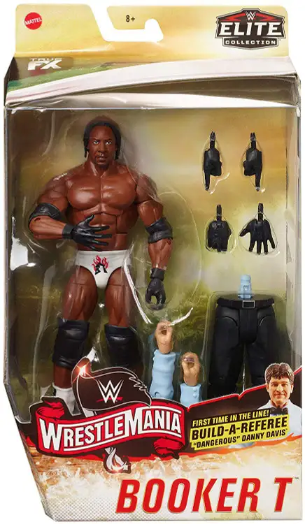 WWE Wrestling Elite Collection WrestleMania 19 Booker T Action Figure [Build Referee "Dangerous" Danny Davis!]