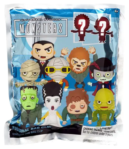 3D Figural Foam Bag Clip Horror Series 5 Universal Monsters Mystery Pack [1 RANDOM Figure]