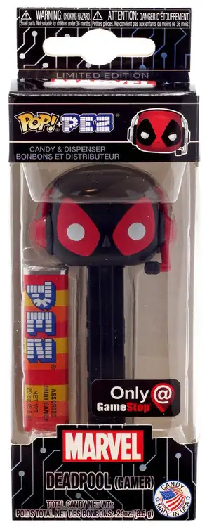 Funko Marvel POP! PEZ Deadpool Exclusive Candy Dispenser [Gamer, Black & Red]