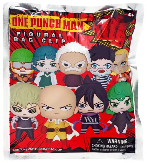 3D Figural Foam Bag Clip One Punch Man Series 1 Mystery Pack [1 RANDOM Figure]