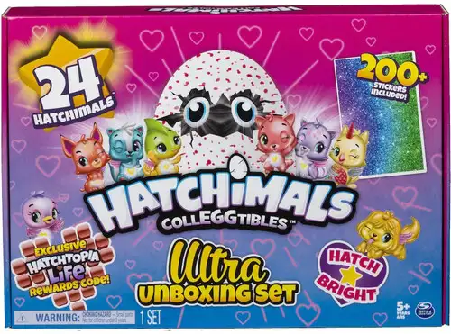 Hatchimals CollEGGtibles Season 6 Hatch Bright Ultra Unboxing Set Exclusive Mystery 24-Pack