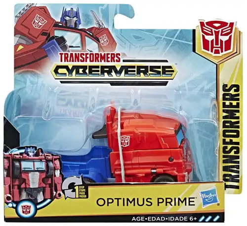 Transformers Cyberverse 1 Step Changer Optimus Prime 4.25" Action Figure [2018]