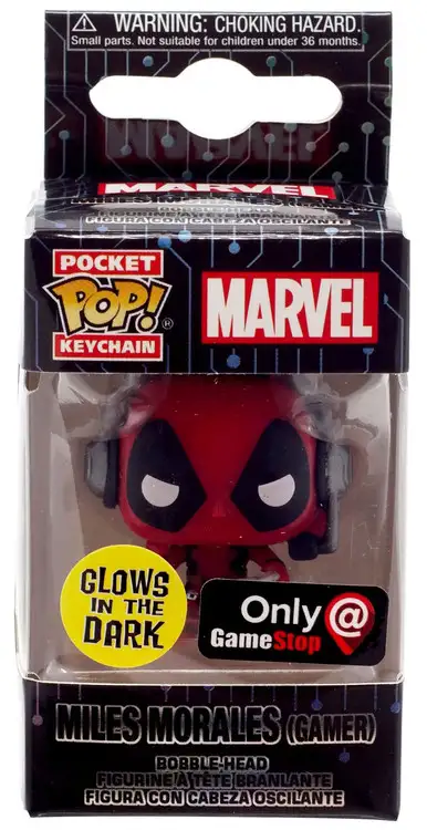 Funko Marvel Pocket POP! Deadpool Exclusive Keychain [Gamer, Glow-in-the-Dark]
