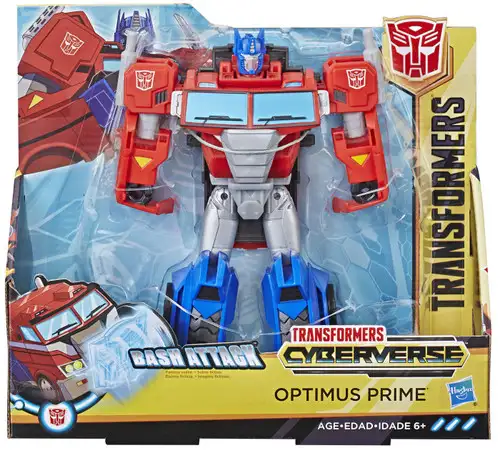 Transformers Cyberverse Optimus Prime Ultra Action Figure [Bash Attack]