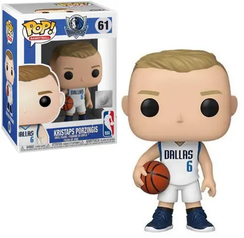 Funko NBA Dalla Mavericks POP! Basketball Kristaps Porzingis Vinyl Figure #61 [White Uniform]