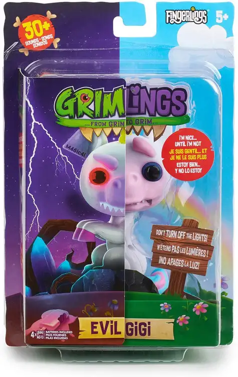 Fingerlings Grimlings Evil Gigi Figure [Unicorn]