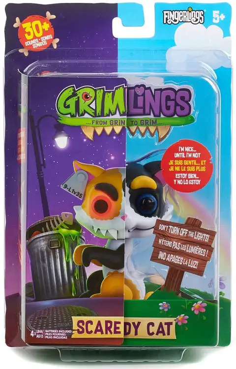 Fingerlings Grimlings Scaredy Cat Figure [Kitten]