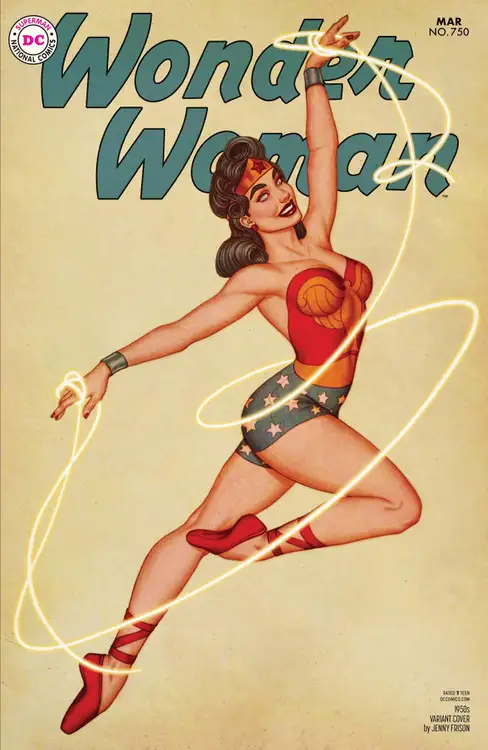 DC Wonder Woman #750 Comic Book [Jenny Frison 1950's Variant Cover]