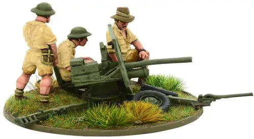 Bolt Action WWII Wargame Allies Australian 2-pdr Light Anti-Tank Gun (Pacific) Miniatures