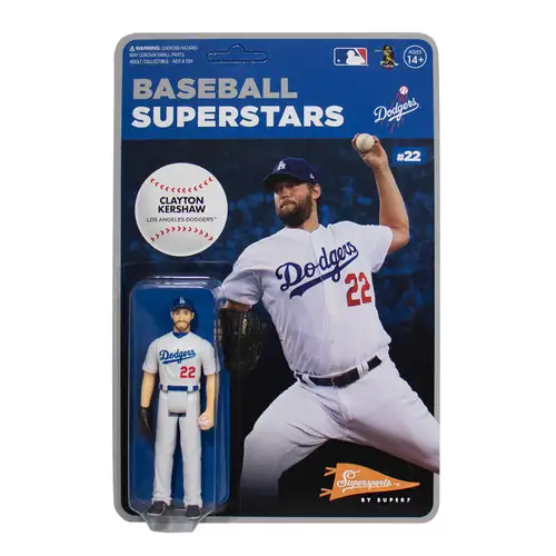 ReAction MLB Modern Superstars Los Angeles Dodgers Clayton Kershaw Action Figure