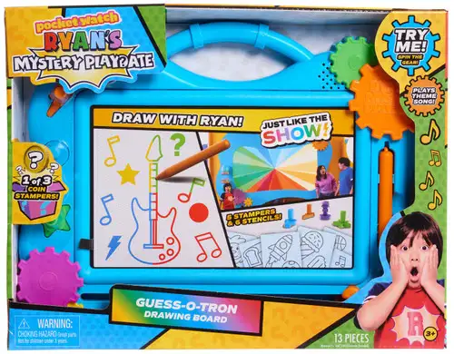 Pocket Watch Ryan's World Mystery Playdate Guess-O-Tron Drawing Board