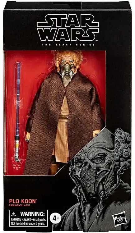 Star Wars Attack of the Clones Black Series Plo Koon Action Figure