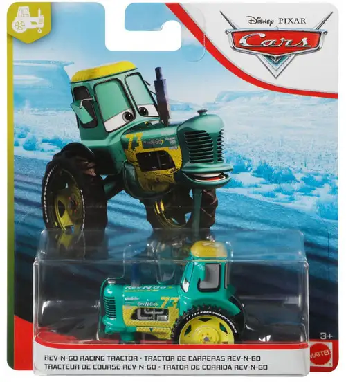 Disney / Pixar Cars Cars 3 Tractor Training Rev-N-Go Racing Tractor Diecast Car