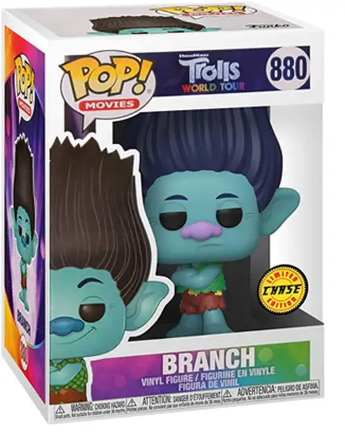 Funko Dreamworks Trolls World Tour POP! Movies Branch Vinyl Figure #880 [Frowning, Chase Version]