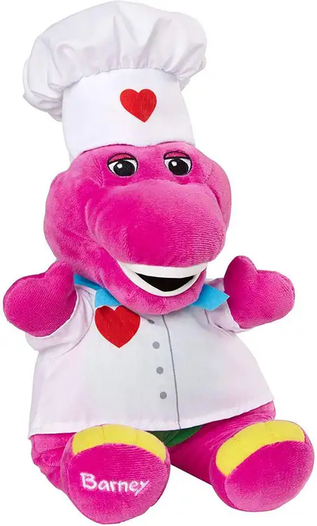 Barney & Friends Barney Chef Hat 12-Inch Plush